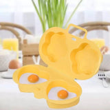 Steaming Boiling Eggs Microwave Cooking Double Mold - Yellow - Shop N Save