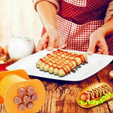Hot Dog Meat Strips Pasta Squeezer Handmade Mold Maker - Orange - Shop N Save