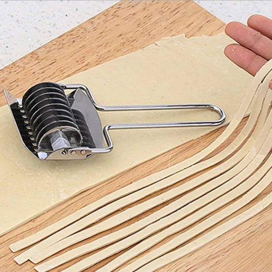 Noodle Lattice Roller Dough Cutter Mincer - Silver - Shop N Save