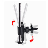 Air Vent Car Phone Holder - Strong Grip Air Outlets Ball Head Car Mount Bracket Mobile Holder For All Type Of Car - Black