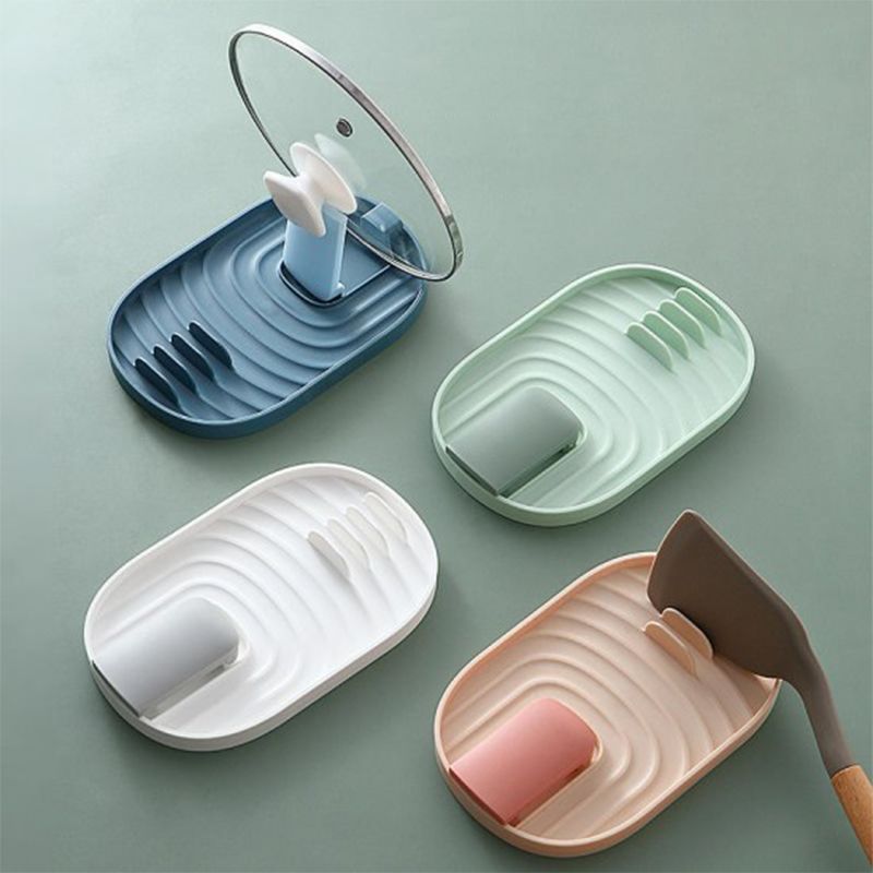 Multi-Function Spatula Spoon Holder Rack - Light Green