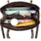 Elegant Geometric Floral Handbag: Spacious, Stylish, Versatile, High Quality - Shop N Save
