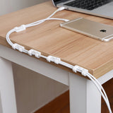 20 Pcs Strong Self Adhesive Cable Winder Management Clips with Screws