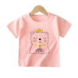 New Born Pure Cotton Short-Sleeved T-Shirt 0-7 Months Old - Pink - Shop N Save