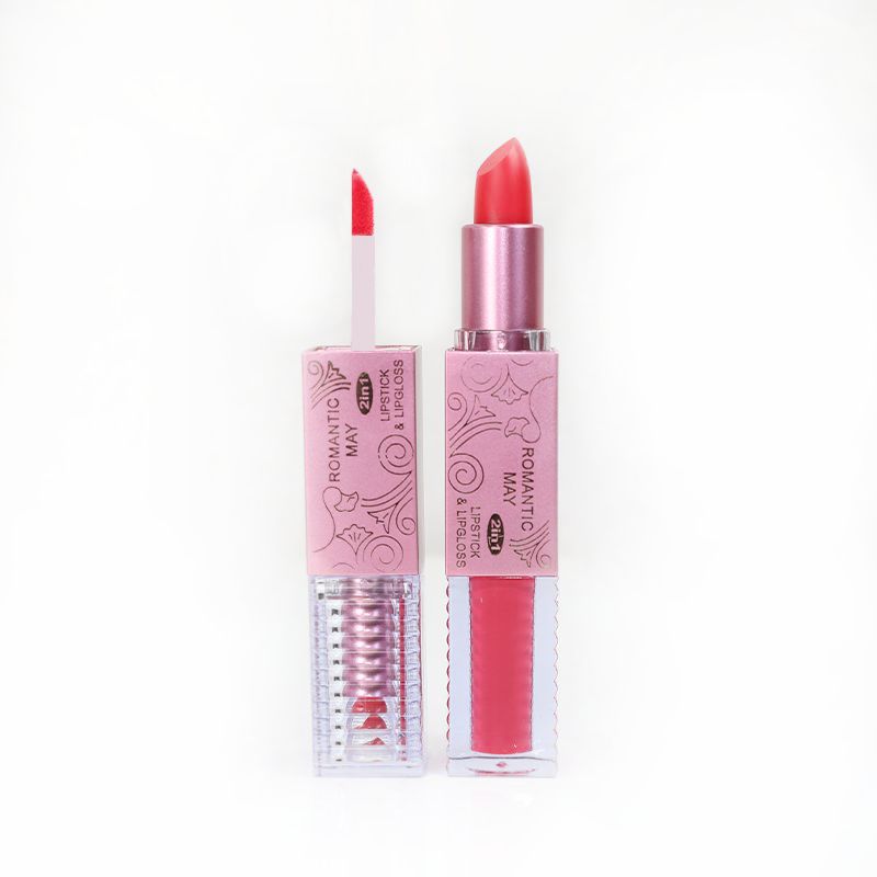 Romantic May Lip Gloss 2 In 1 Lipstick - American Brown (7)