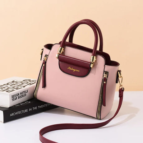 Fashionable Pink Handbag for Women Picnic Bag Personal Care Purse Shoulder Bag Ladies Handbags - Shop N Save
