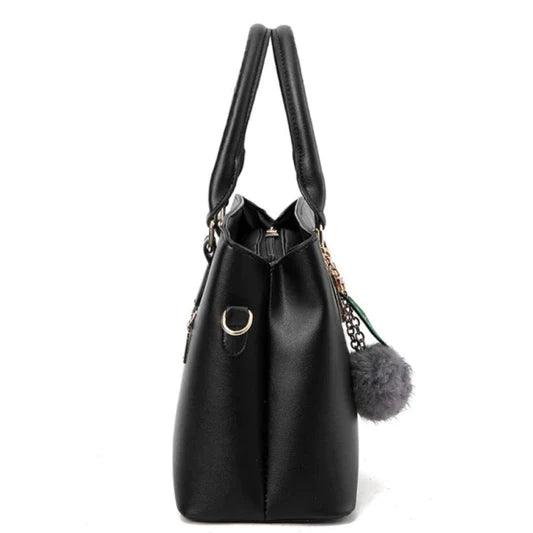 Stylish Double Hand Tote Slung Bag - Wine Red - Shop N Save