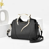Fashion Trend Simple Single Shoulder Handbag - Black - Shop N Save
