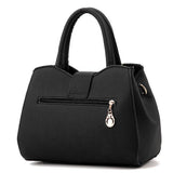 Classy Red Lichee Handbag Fashion for Women Twist Lock Closure Leather Strap PU Exterior Synthetic Leather Strap Valentine's Gift - Shop N Save