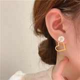 Love Little Daisy Earrings - White Yellow - Shop N Save