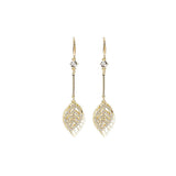 2023 Korean Tassel Earrings: Bohemian Gold Leaf Wedding Style - Shop N Save