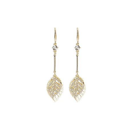 2023 Korean Tassel Earrings: Bohemian Gold Leaf Wedding Style - Shop N Save