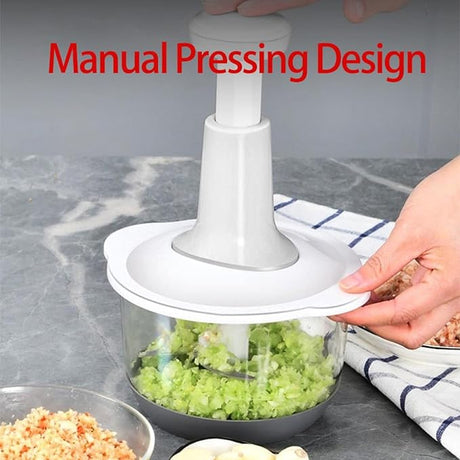Manual Food Chopper: Efficient, Compact, Multi-functional - Shop N Save