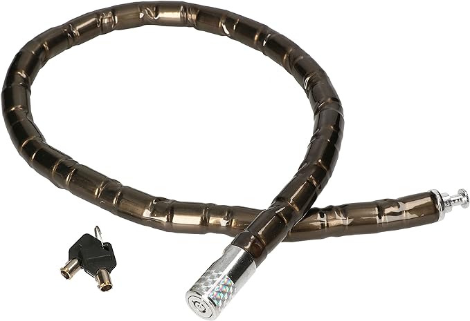 Motorcycle security cable lock (Black)  .