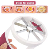 JUJUStore Apple Slicer Set: Stainless Steel, Comfort HandleVersatile Kitchen Gadget - Shop N Save