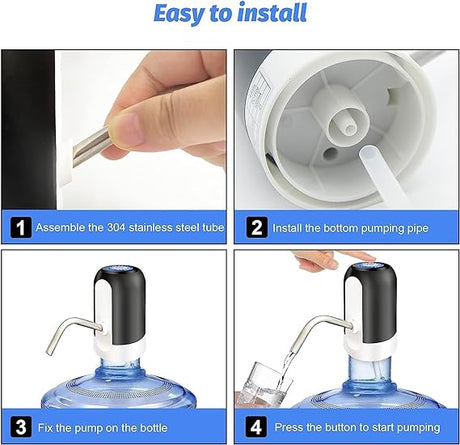 Portable Electric Water Pump for 5-Gallon Jugs - USB Charging - Shop N Save