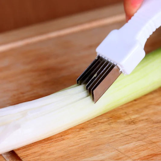 Kitchen Handle Type Scallion Cutter - White - Shop N Save