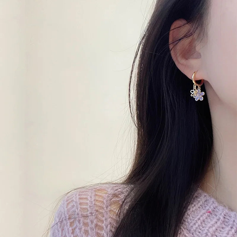 Lilac Purple Flower Earrings: Original Spring &amp; Summer Design - Shop N Save