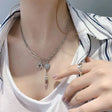 Hexagram Smiling Face Necklace - Sliver - Shop N Save