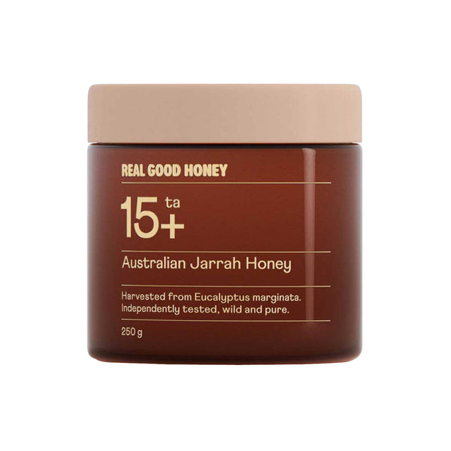 REAL GOOD HONEY JARRAH TA15+ 250G JAR - Shop N Save