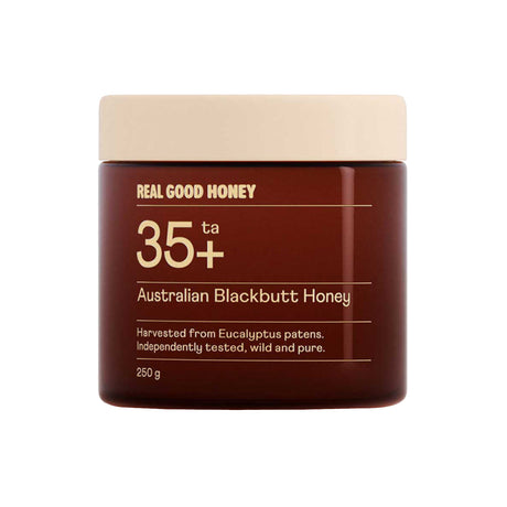 REAL GOOD HONEY BLACKBUTT TA35+  250G JAR - Shop N Save