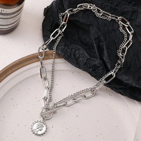 Silver Coin &amp; Silver Choker: Trendy 2022 Necklace for Women - Shop N Save