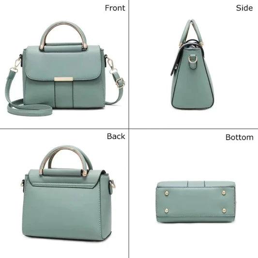 Double Handle Magnetic Closure Ladies Fashion Handbag - Shop N Save