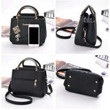 New Design Ladies Rose Embroidery Handbag - Black - Shop N Save