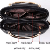 New Design Ladies Rose Embroidery Handbag - Pink - Shop N Save