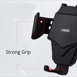 Air Vent Car Phone Holder - Strong Grip Air Outlets Ball Head Car Mount Bracket Mobile Holder For All Type Of Car - Black