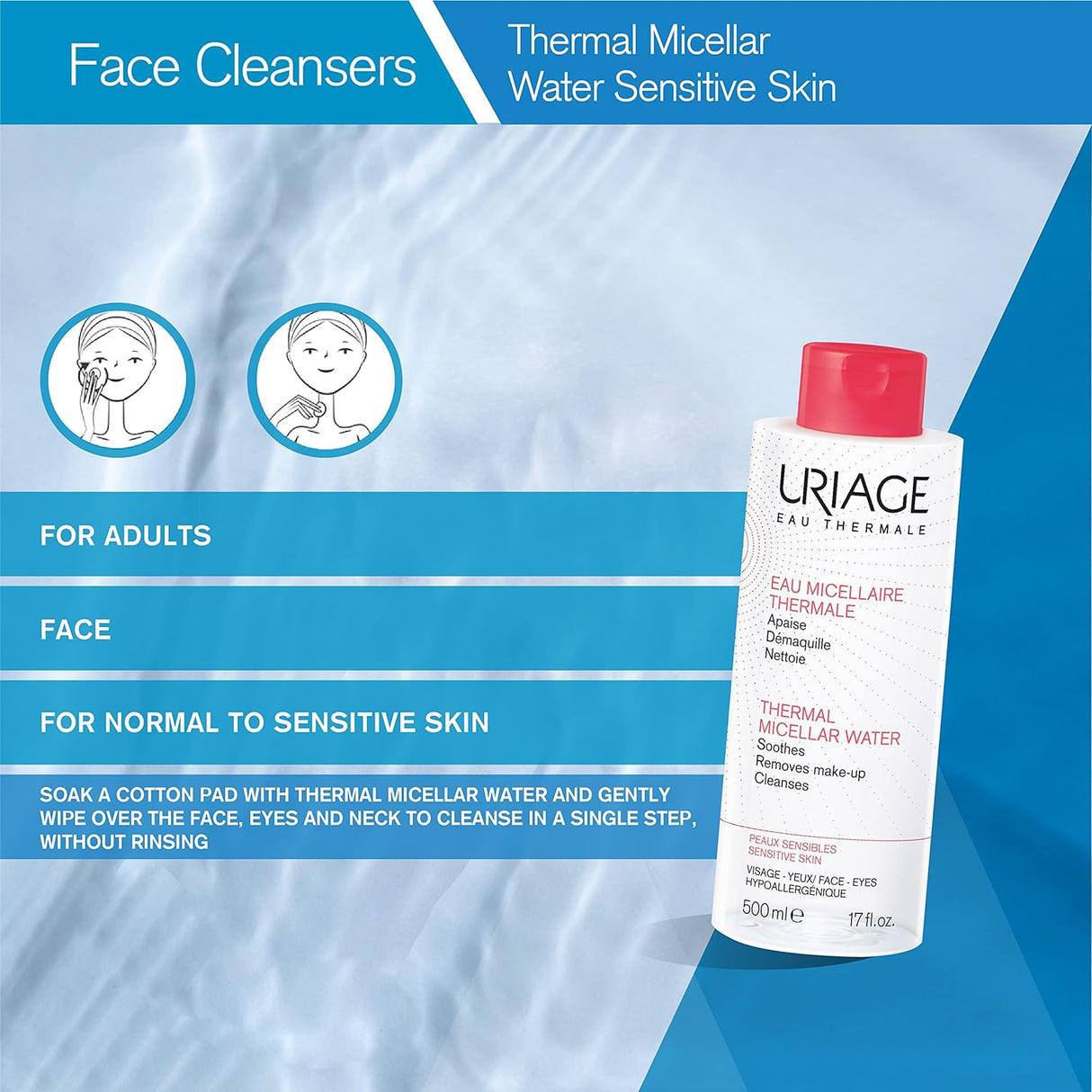 EAU MICELLAIRE THERMALE PS F (PINK) 500ML.. - Shop N Save