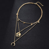Jewels Galaxy Gold-Plated Multi-Strand Designer Necklace - Shop N Save