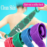 Magic Silicone Brushes: Shower Scrubber, Body Massage, Blue - Shop N Save