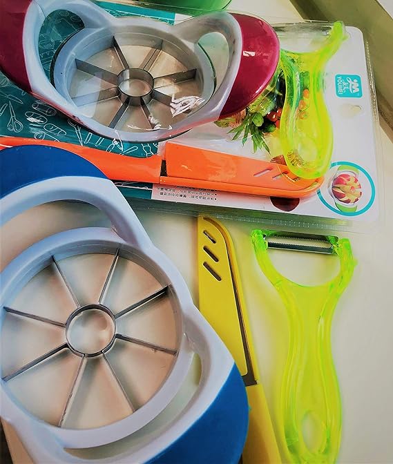 JUJUStore Apple Slicer Set: Stainless Steel, Comfort HandleVersatile Kitchen Gadget - Shop N Save