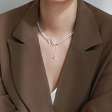 Vintage Butterfly Faux Pearl Necklace: Women's Party Clavicle Chain - Shop N Save