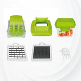 Multi Functional Hand Press Vegetable Chopper - Green - Shop N Save