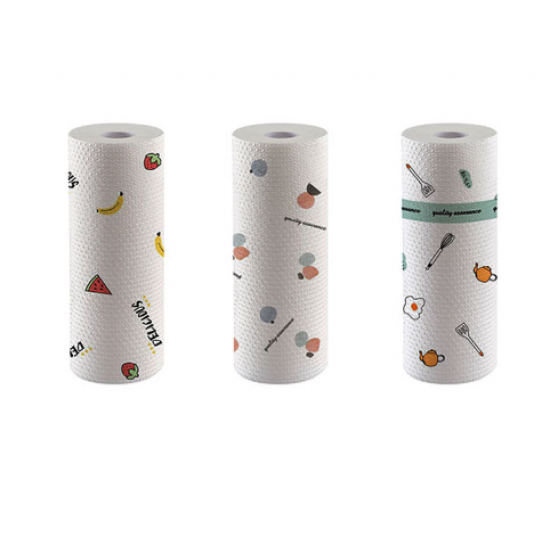 Disposable Kitchen Dishes Cleaning Towels Roll White. - Shop N Save