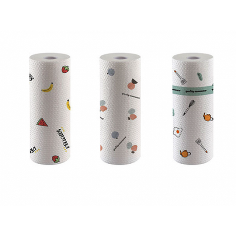 Disposable Kitchen Dishes Cleaning Towels Roll White. - Shop N Save