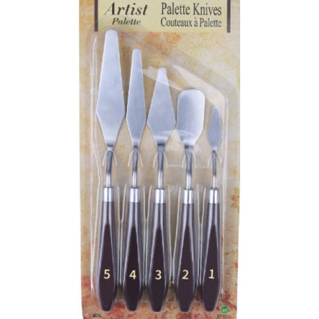 5 Pcs Cake Spatula Tool Five-Piece Set High Temperature Resistant Integrated Cream Silver - Shop N Save