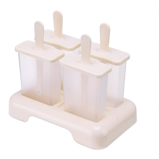 4 Pcs Ice Cream Mould Dust-Proof (Light Yellow) - Shop N Save