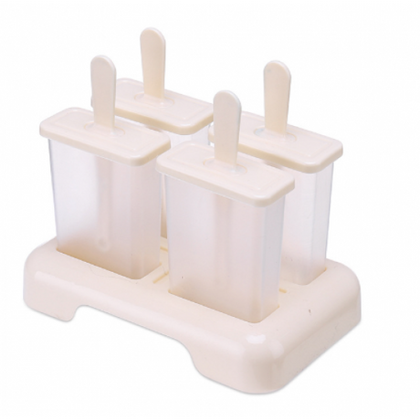 4 Pcs Ice Cream Mould Dust-Proof (Light Yellow) - Shop N Save