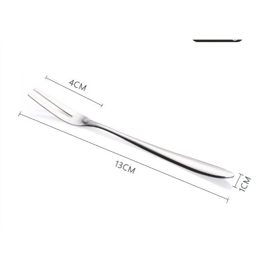 Luxury Stainless Steel Cake Dessert Mini Fork Silver - Shop N Save