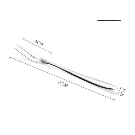 Luxury Stainless Steel Cake Dessert Mini Fork Silver - Shop N Save