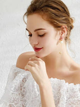Vintage Pearl Fringe Earrings: European &amp; American Fashion Chic - Shop N Save