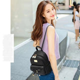 Stylish Black Bow Backpack Spacious with Multiple Compartments for Girls - Shop N Save
