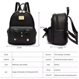 Stylish Black Bow Backpack Spacious with Multiple Compartments for Girls - Shop N Save