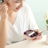Mini Jewelry Organizer Storage Box With Mirror - Pink - Shop N Save