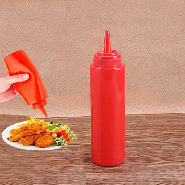 Plastic Squeeze Condiment Ketchup Sauce Bottle - Red - Shop N Save