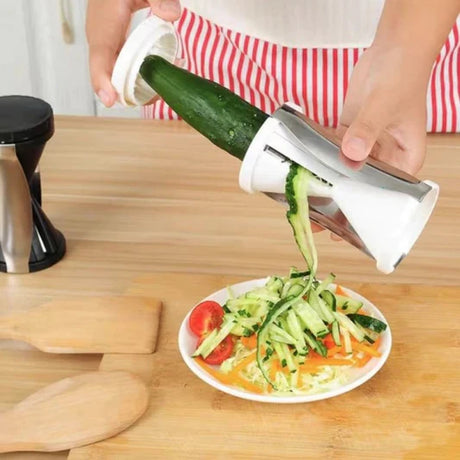 Multifunctional 3 In 1 Vegetable Fruit Handheld Peeler - White - Shop N Save