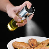 BBQ Cooking Olive Oil Spray Bottle With Scale Measurement 100ml - Silver - Shop N Save